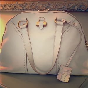 YSL authentic cream and gold large muse